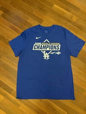 Nike Royal Blue Dodgers "Champions" Graphic Tee
